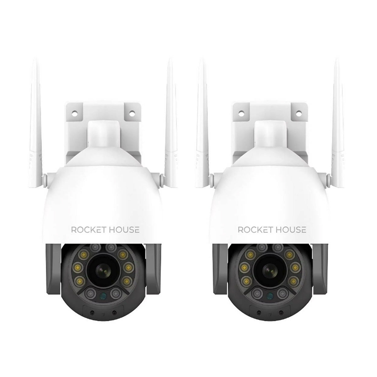Pack 2 Cámaras De Seguridad Rocket House Eagle Wifi 1080p - Selectsound.com.mx