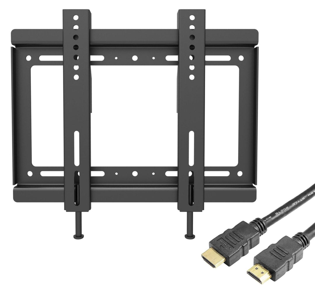 Soporte De Pared Fijo Para Pantalla - Monitor 14" A 42". Incluye Cable Hdmi - Selectsound.com.mx