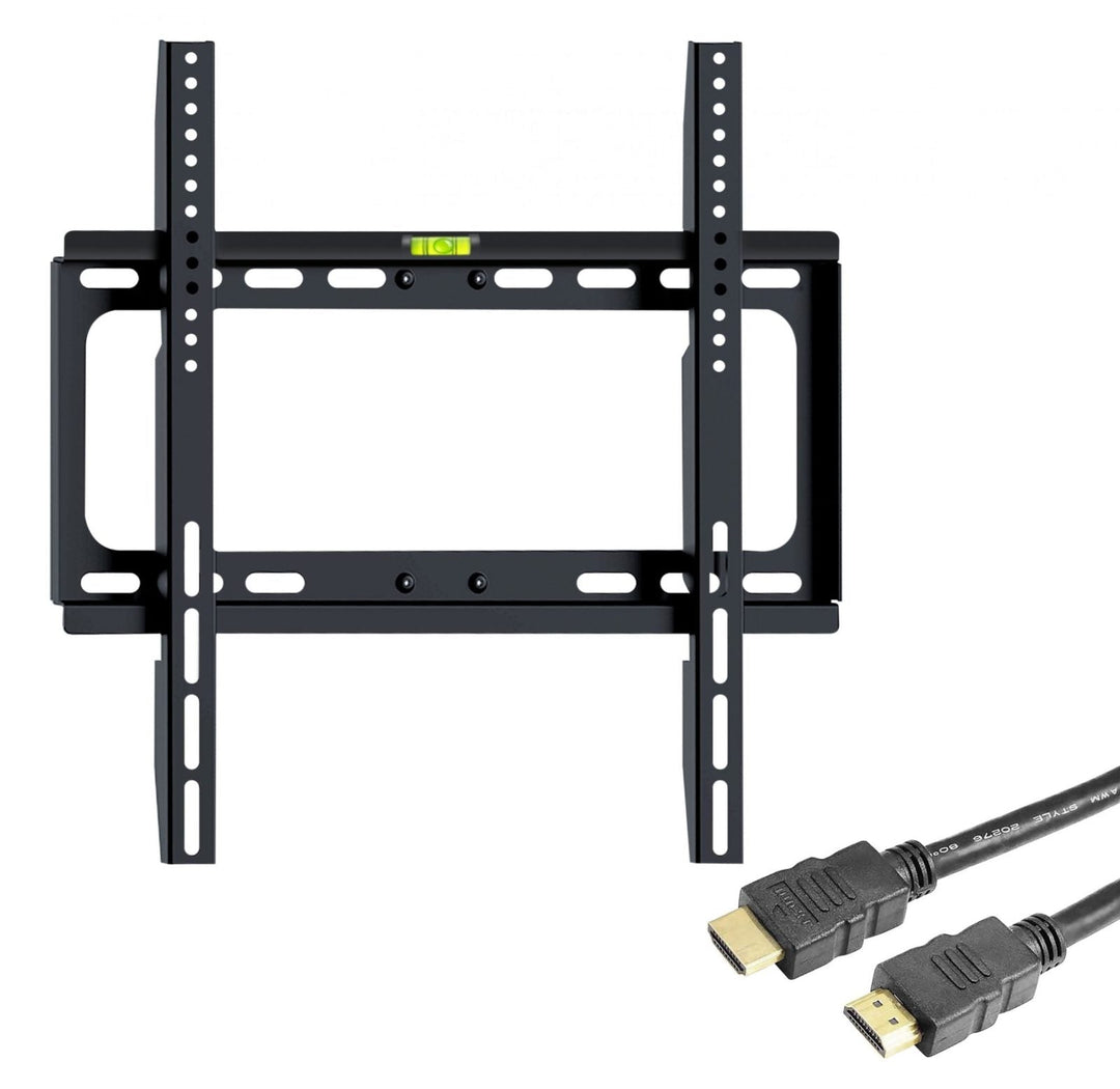 Soporte De Pared Fijo Para Pantalla - Monitor 24" A 60". Incluye Cable Hdmi - Selectsound.com.mx