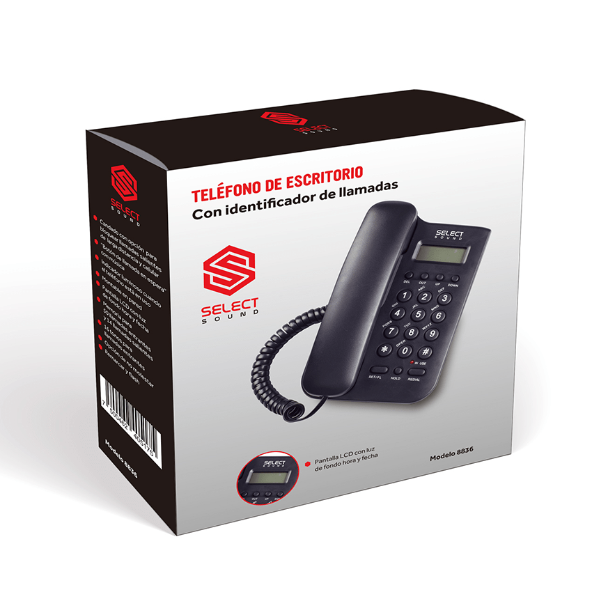 Teléfono Alámbrico 8836 - Selectsound.com.mx