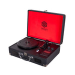 Cargue la imagen en el visor de la galería, Tocadiscos De Vinilo Tornamesa Retro Portátil Bluetooth Recargable Radio Fm Select Sound BT8000 - Selectsound.com.mx