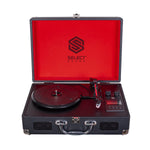 Cargue la imagen en el visor de la galería, Tocadiscos De Vinilo Tornamesa Retro Portátil Bluetooth Recargable Radio Fm Select Sound BT8000 - Selectsound.com.mx