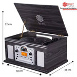 Cargue la imagen en el visor de la galería, Tornamesa Nostálgico Vintage Retro Bt9200 - Selectsound.com.mx