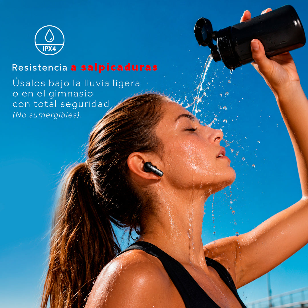 Audífonos Bluetooth Select Sound BTH049 Steel Buds Inalámbricos con Estuche de Carga y hasta 15 Horas de Autonomía