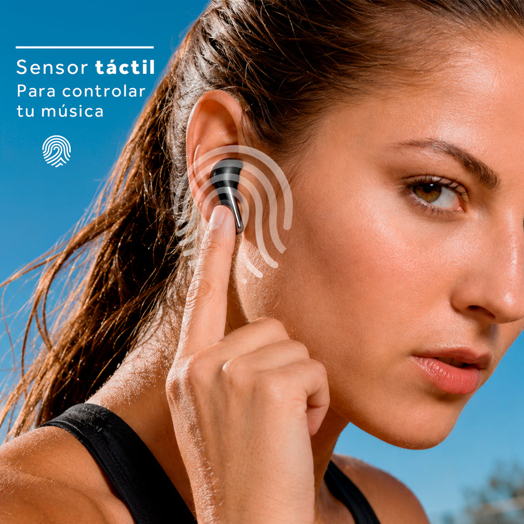 Audífonos Bluetooth Select Sound BTH049 Steel Buds Inalámbricos con Estuche de Carga y hasta 15 Horas de Autonomía