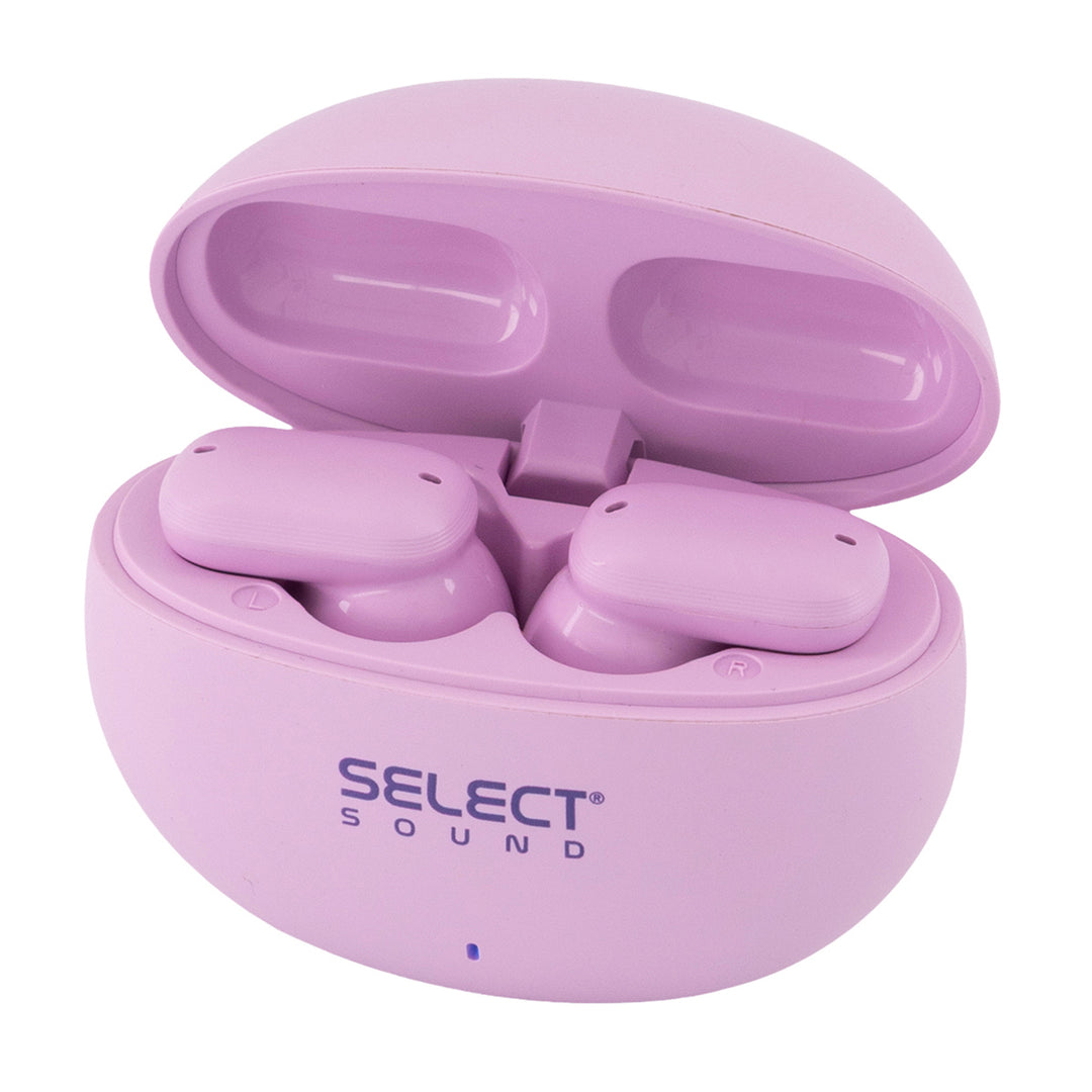 Kit 2 Audífonos Select Sound BT-KIT02M TWS + Diadema Bluetooth Morado