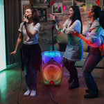 Cargue la imagen en el visor de la galería, Bafle Inalámbrico 15&quot; Con  Luces Led Micrófono Y Tripie Modelo Luminous BT1507
