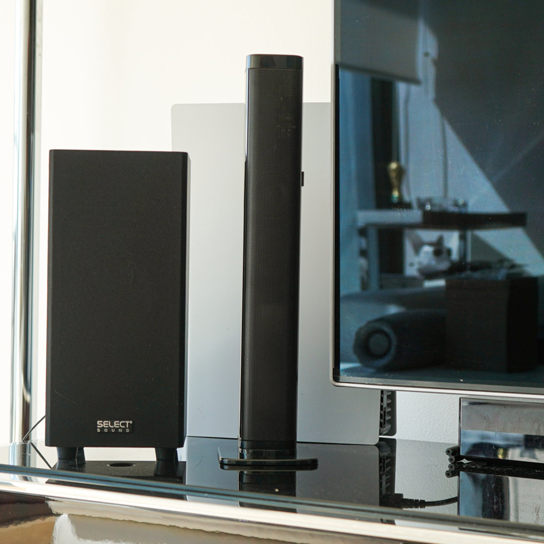 Combo Barra de Sonido Space BT3283 Bluetooth Subwoofer y Proyector Portátil PROJ-SP Wifi Resolución HD KIT-MUN2