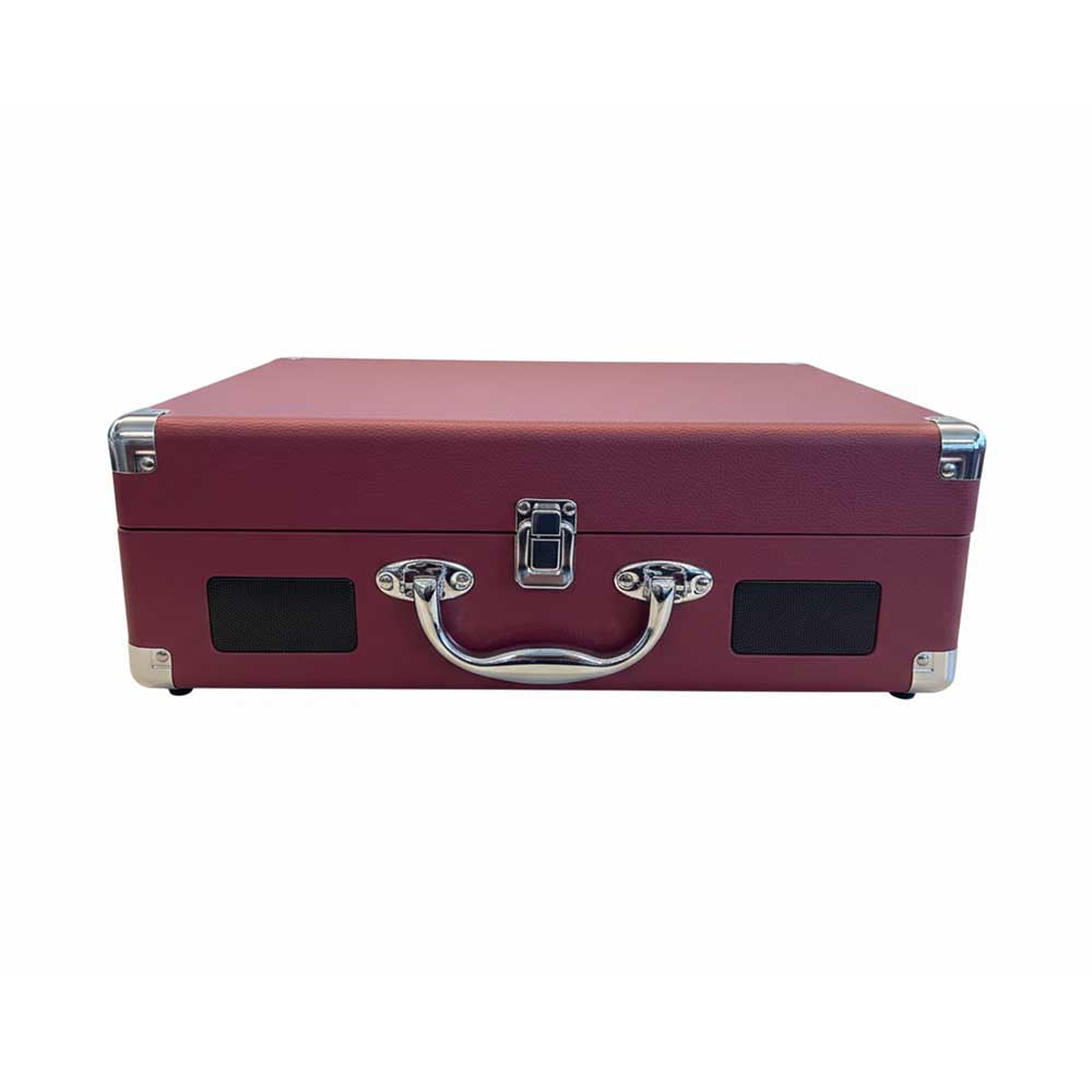 Tocadiscos Bluetooth Select Sound BT8002 de 3 Velocidades con Radio FM y USB Color Vino