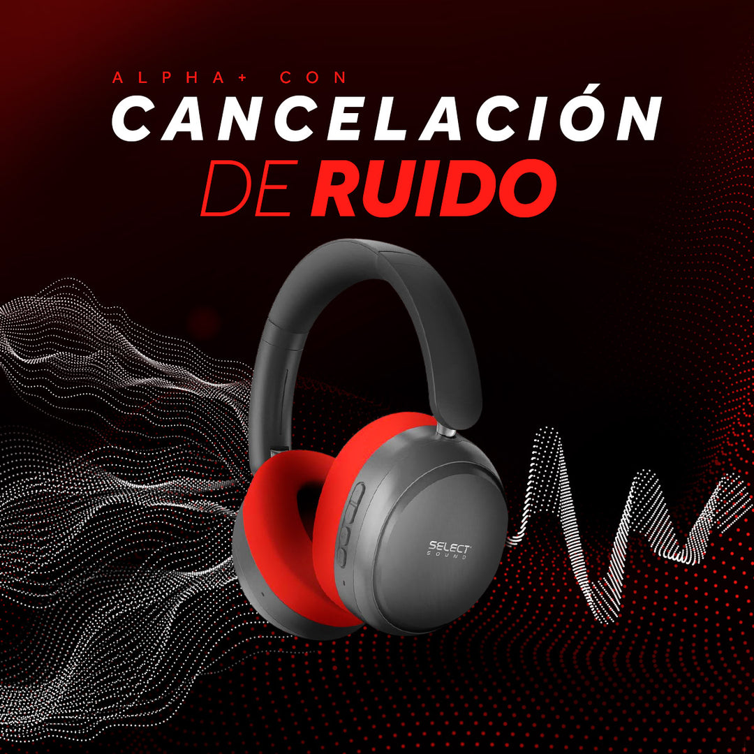 Audífonos Bluetooth Select Sound BTH052 ALPHA+ con ANC, ENC y hasta 35 Horas de Batería
