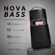 Bafle Select Sound Nova Bass BT2002 Bluetooth TWS Recargable Luces LED