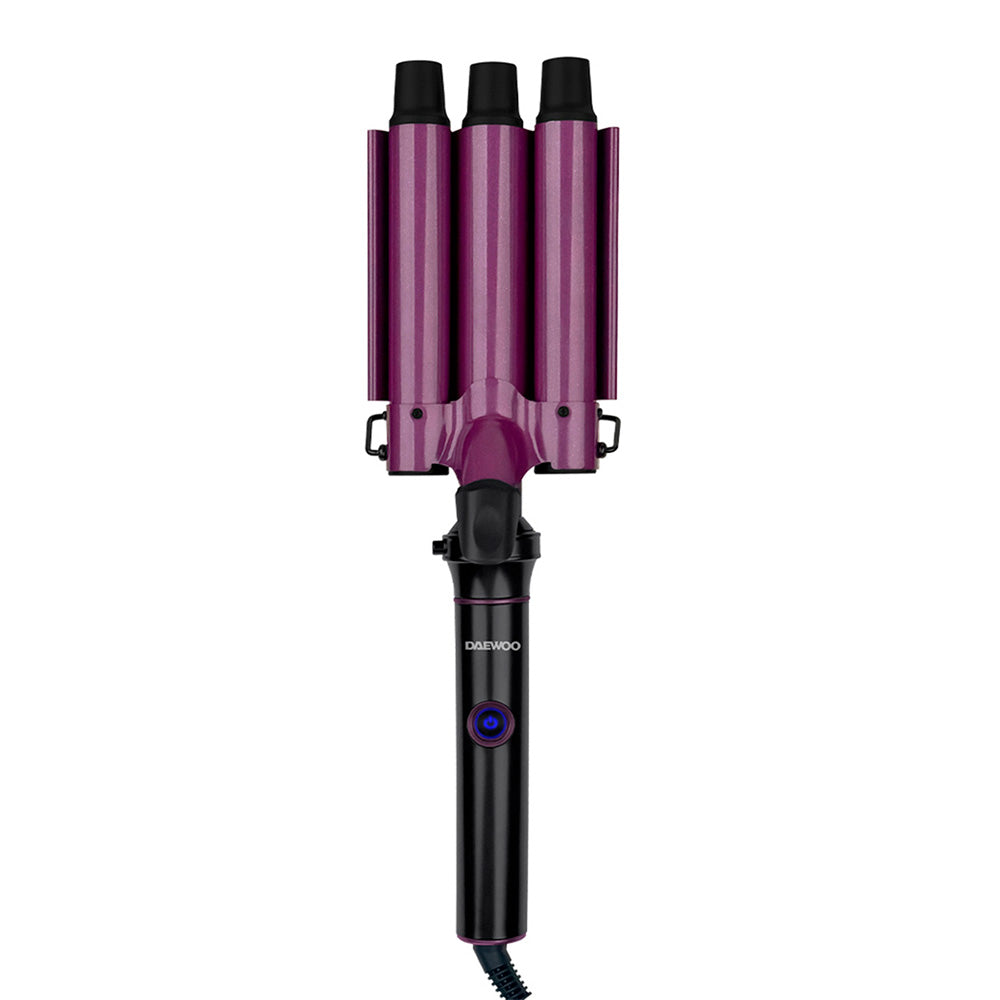 ⭐Rizador Waflera DW-RZ2 Daewoo 3 en 1 de Barriles Rizador Triple Wave + Ferro Intercambiable