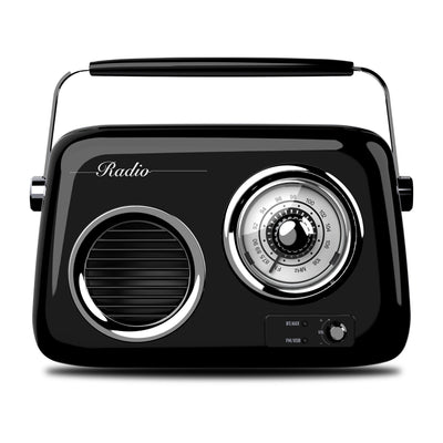 Radio Bluetooth Vintage Select Sound Klaxon BT1010 con Radio FM, USB y Tarjeta Micro SD