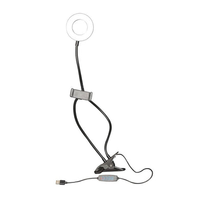 Aro De Luz Con Soporte Para Celular Multifuncional Usb 3 Colores De Luz 10 Niveles De Brillo 360° - Selectsound.com.mx