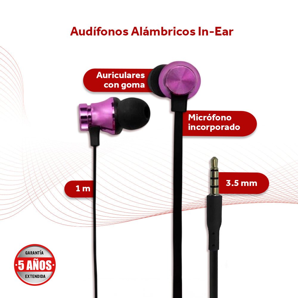 Audífonos Alámbricos Manos Libres In - Ear Select Sound Modelo H04 - Selectsound.com.mx