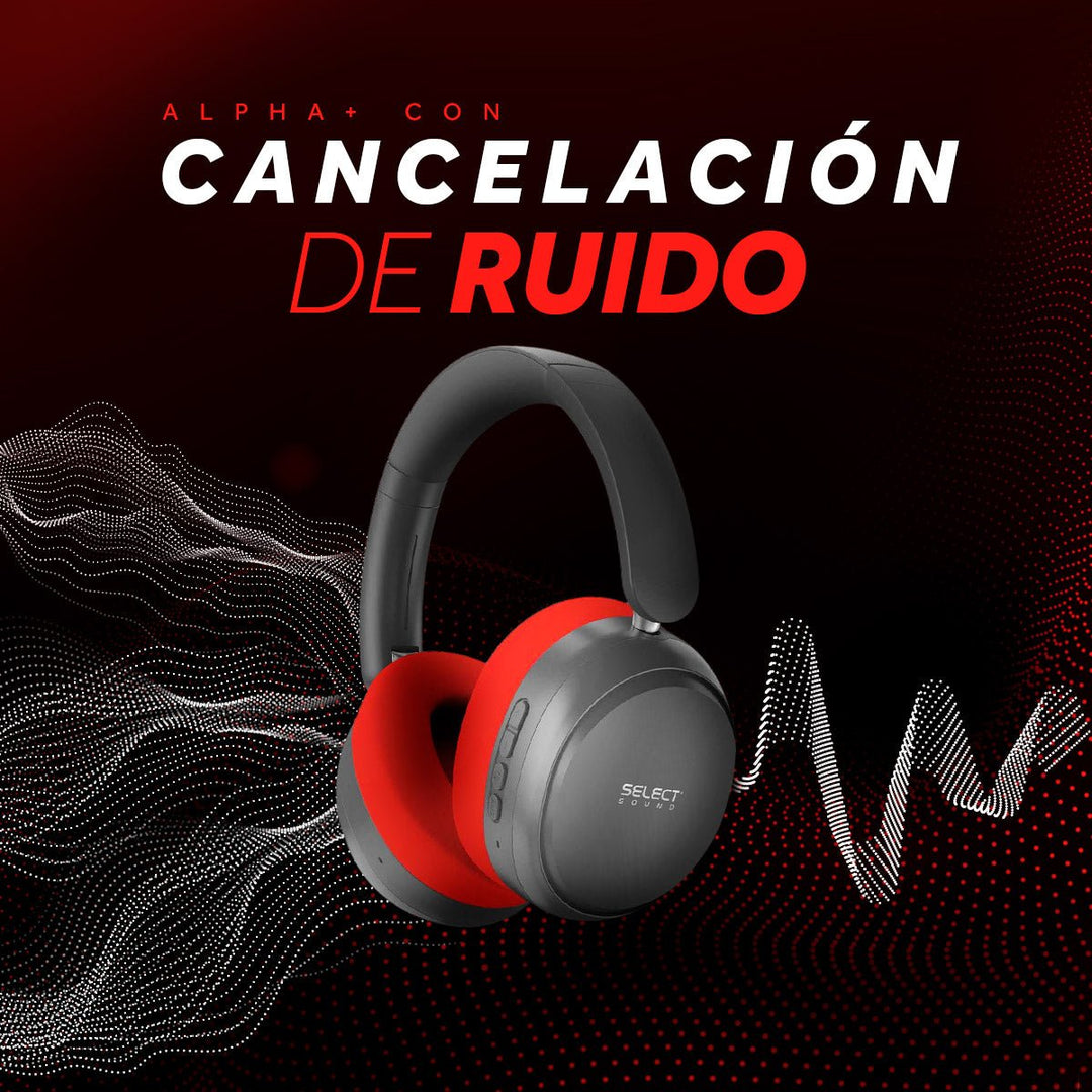 Audífonos Bluetooth Select Sound BTH052 ALPHA+ con ANC, ENC y hasta 35 Horas de Batería - Selectsound.com.mx
