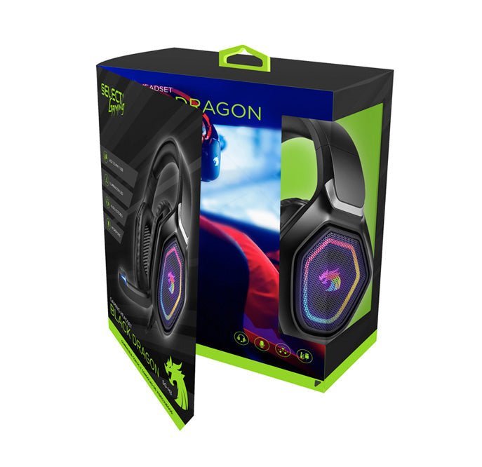 Audífonos Gamer Select Gaming Black Dragon SG - H3 - Selectsound.com.mx
