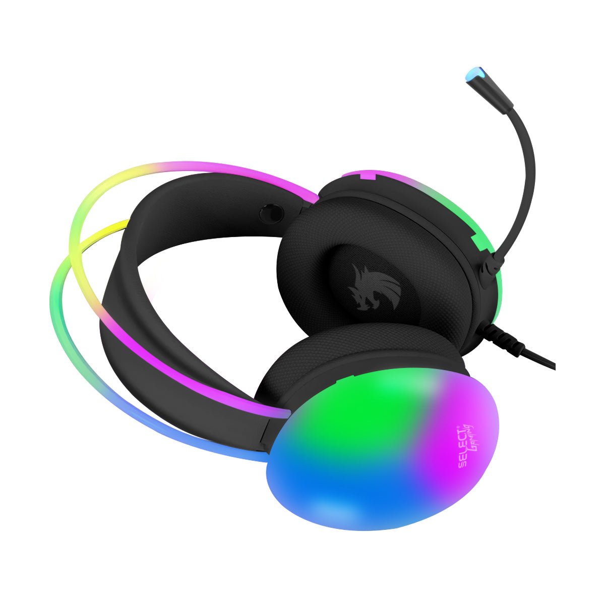 Audífonos Gamer Select Gaming Flame Alámbricos Sg-h5 Microfono Integrado Luz Rgb - Selectsound.com.mx