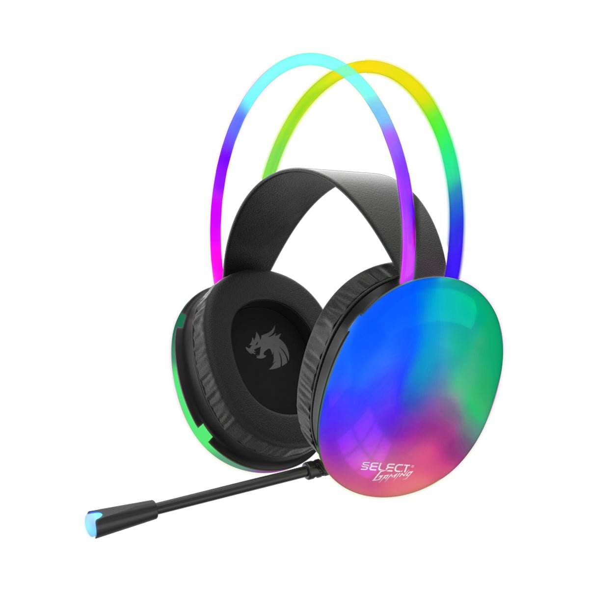 Audífonos Gamer Select Gaming Flame Alámbricos Sg-h5 Microfono Integrado Luz Rgb - Selectsound.com.mx