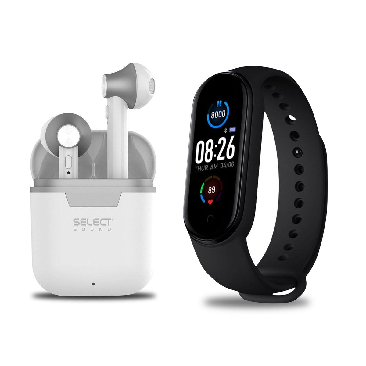 Audífonos Inalámbricos Bluetooth Manos libres Modelo Pocket Tws + Smart Watch Reloj Inteligente - Selectsound.com.mx
