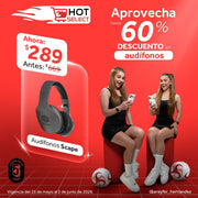 Audífonos Inalámbricos Bluetooth Manos Libres Modelo Scape Radio Fm BTH025 10mts - Selectsound.com.mx