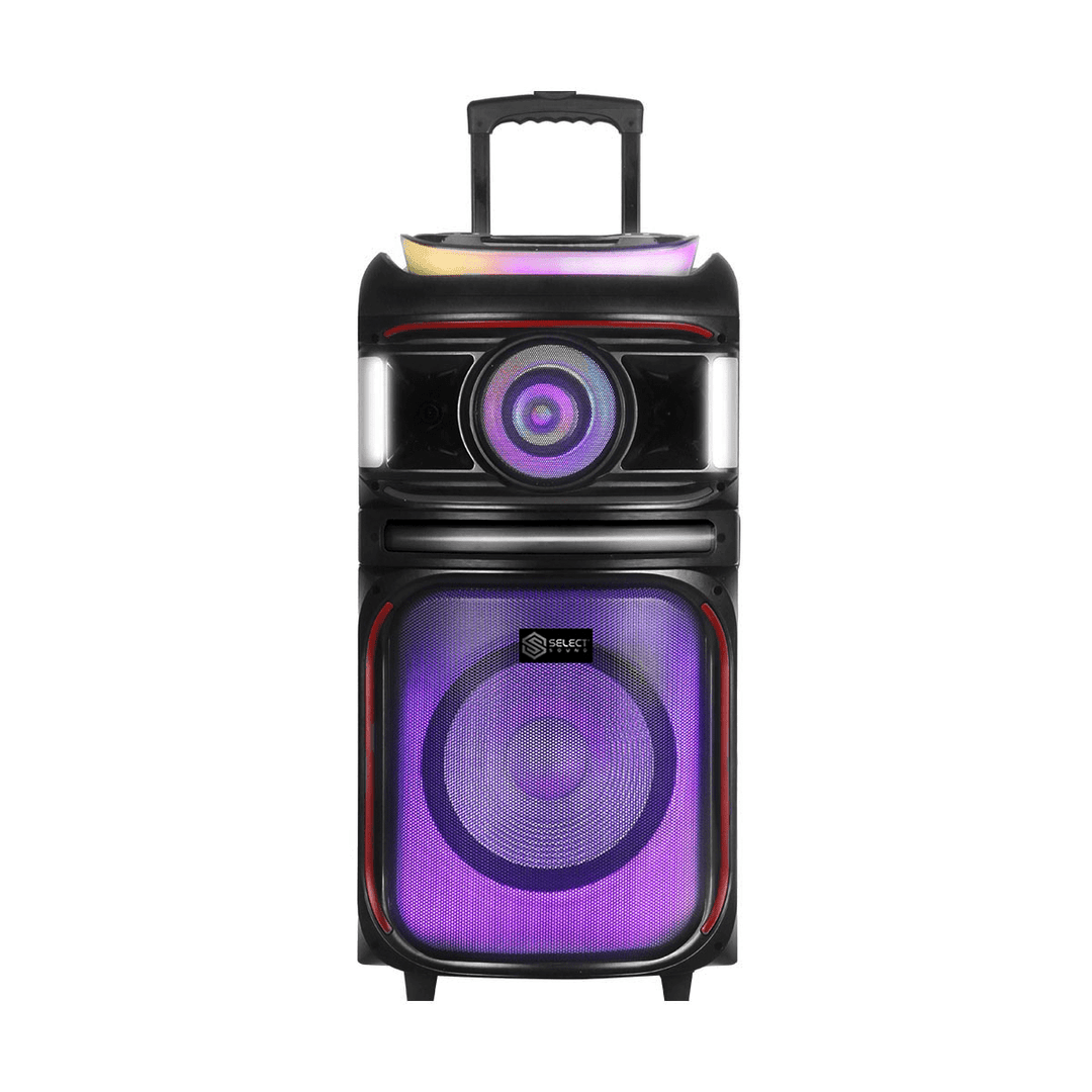Bafle Bocina Select Sound BT1212 Maxvibe 80w Con Luces Led TWS Karaoke Bluetoooth 5.0 - Selectsound.com.mx