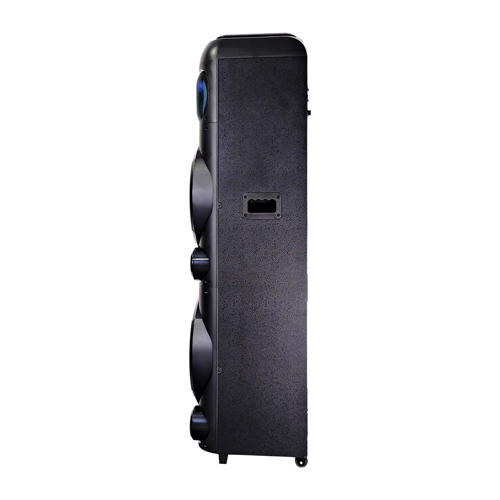⭐ Bafle Recargable Bluetooth DW2016 Daewoo DW MEGA BLAST 2x15" 100W RMS – Sonido Potente y Luces LED RGB - Selectsound.com.mx