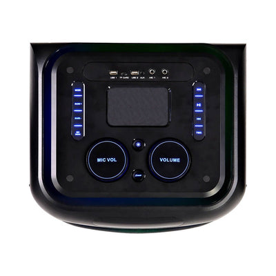 ⭐ Bafle Recargable Bluetooth DW2016 Daewoo DW MEGA BLAST 2x15" 100W RMS – Sonido Potente y Luces LED RGB - Selectsound.com.mx