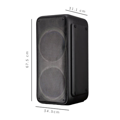 Bafle Select Sound Galaxy BT2030 Bluetooth TWS Recargable Luces LED - Selectsound.com.mx