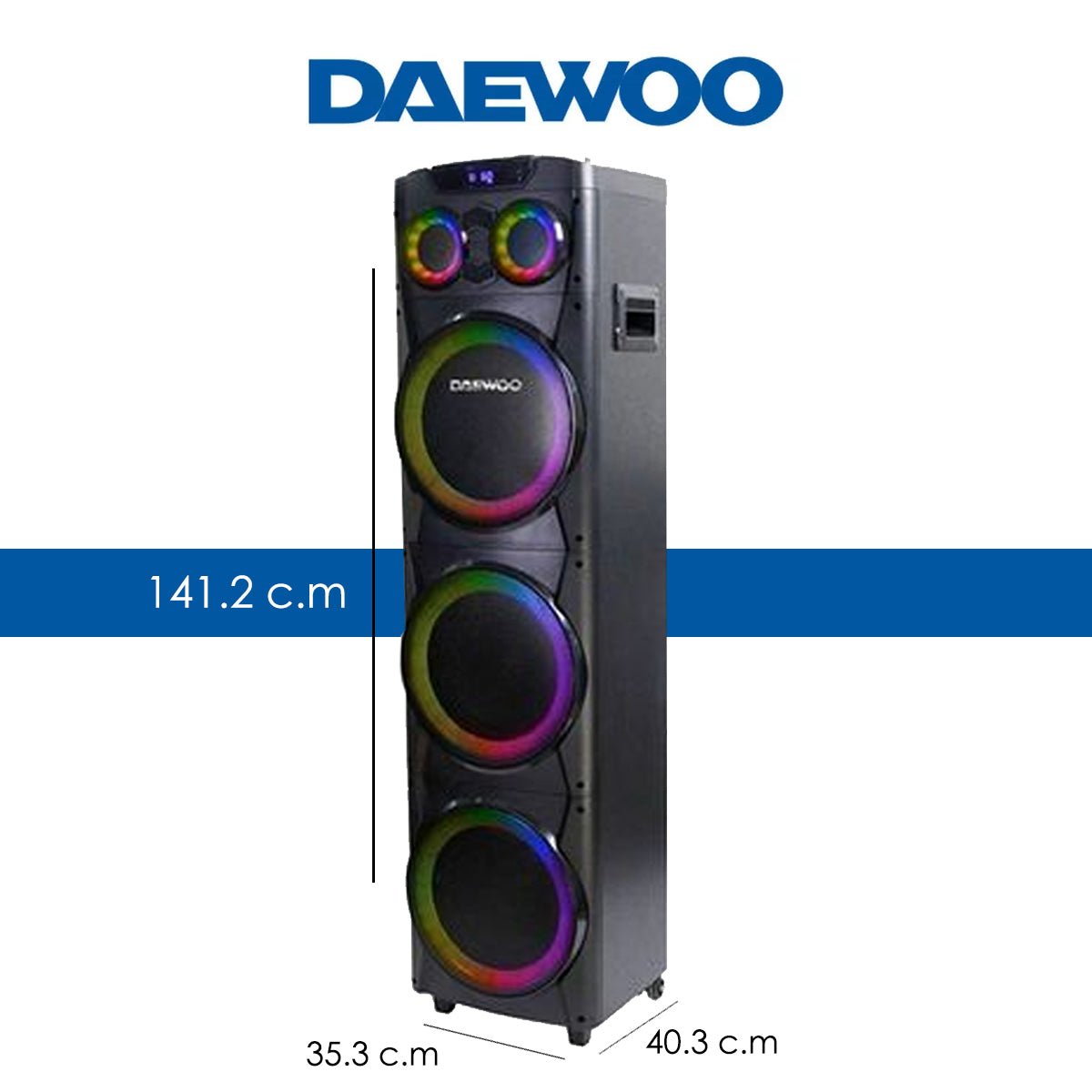 Bafle Torre De Sonido Kingdom Daewoo 3x10 Pulgadas Tws 100W Dw2022 - Selectsound.com.mx
