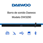 Cargue la imagen en el visor de la galería, Barra De Sonido Cine En Casa Bluetooth Daewoo DW3290 20w Rms Hdmi Usb - Selectsound.com.mx
