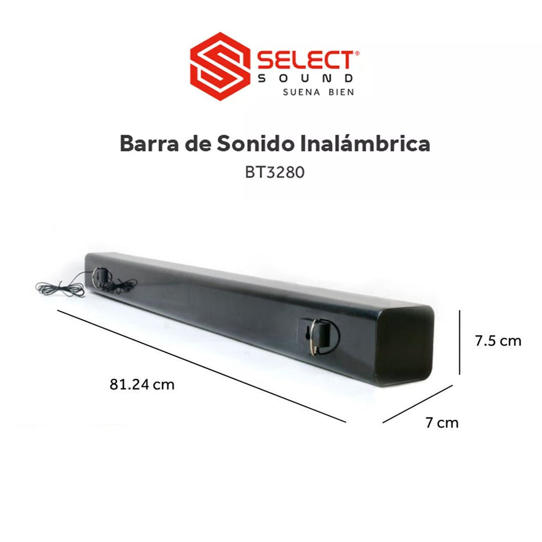 Barra De Sonido Cine En Casa Inalámbrica Bluetooth Usb Radio FM 500w BT3280 - Selectsound.com.mx