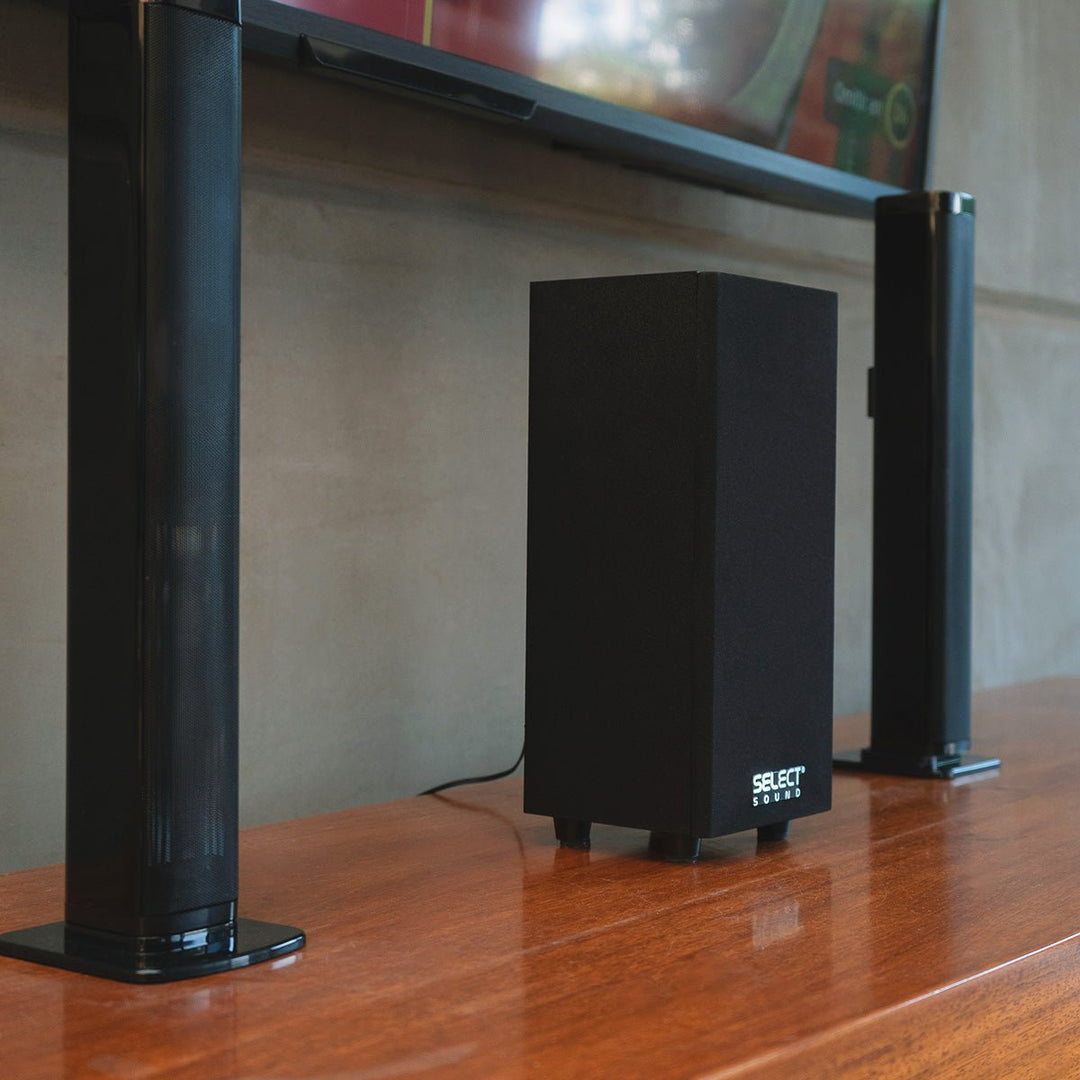 Barra De Sonido Subwoofer Teatro En Casa Desmontable Select Sound Evolve Bluetooth Usb 100w Rms Bt3283 - Selectsound.com.mx