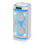Cargue la imagen en el visor de la galería, Bocina Bafle Recargable Bluetooth Daewoo 2x8&quot; Modelo Thunder Snow Tws Radio Fm 50w Dw2028w - Selectsound.com.mx
