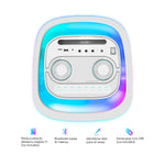 Cargue la imagen en el visor de la galería, Bocina Bafle Recargable Bluetooth Daewoo 2x8&quot; Modelo Thunder Snow Tws Radio Fm 50w Dw2028w - Selectsound.com.mx
