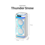 Cargue la imagen en el visor de la galería, Bocina Bafle Recargable Bluetooth Daewoo 2x8&quot; Modelo Thunder Snow Tws Radio Fm 50w Dw2028w - Selectsound.com.mx
