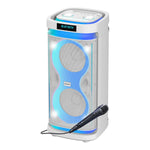 Cargue la imagen en el visor de la galería, Bocina Bafle Recargable Bluetooth Daewoo 2x8&quot; Modelo Thunder Snow Tws Radio Fm 50w Dw2028w - Selectsound.com.mx
