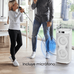 Cargue la imagen en el visor de la galería, Bocina Bafle Recargable Bluetooth Daewoo 2x8&quot; Modelo Thunder Snow Tws Radio Fm 50w Rms Dw2028w - Selectsound.com.mx
