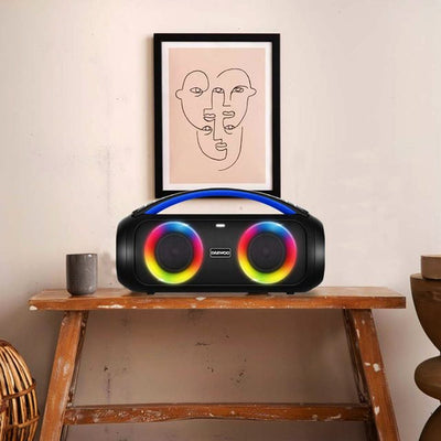 Bocina Bluetooth 3x2 Pulgadas Con Subwoofer Daewoo Tws Radio Fm Beatbox Dw-222 - Selectsound.com.mx