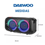 Cargue la imagen en el visor de la galería, Bocina Bluetooth Daewoo Megabox Con Micrófono Dw1988 Tws - Selectsound.com.mx
