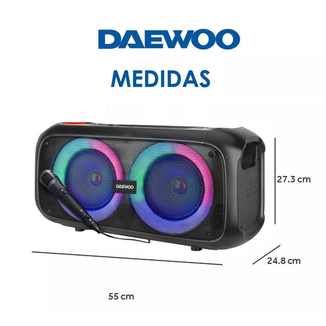 Bocina Bluetooth Daewoo Megabox Con Micrófono Dw1988 Tws - Selectsound.com.mx