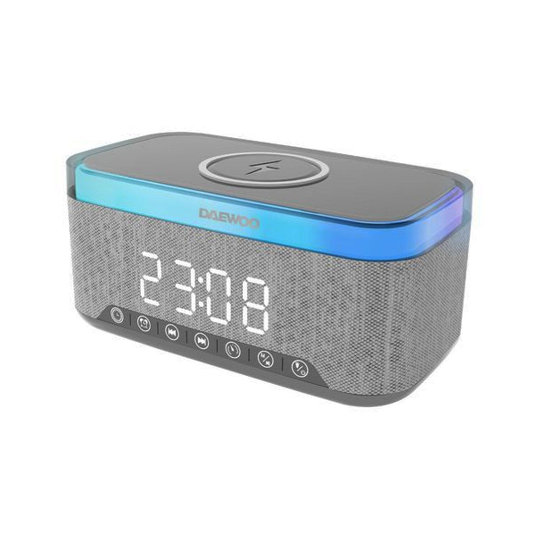Bocina Bluetooth Daewoo Reloj Despertador Cargador Inalámbrico Modelo Dw - Awake Tws Radio Fm DW300 - Selectsound.com.mx