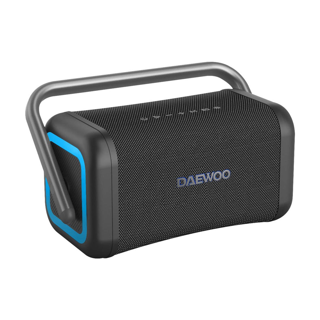 Bocina Daewoo Boom Box 120 Bluetooth 5.4 TWS IPX5 Con Ecualizador y Luces Multicolor - Selectsound.com.mx