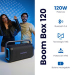 Cargue la imagen en el visor de la galería, Bocina Daewoo Boom Box 120 Bluetooth 5.4 TWS IPX5 Con Ecualizador y Luces Multicolor - Selectsound.com.mx