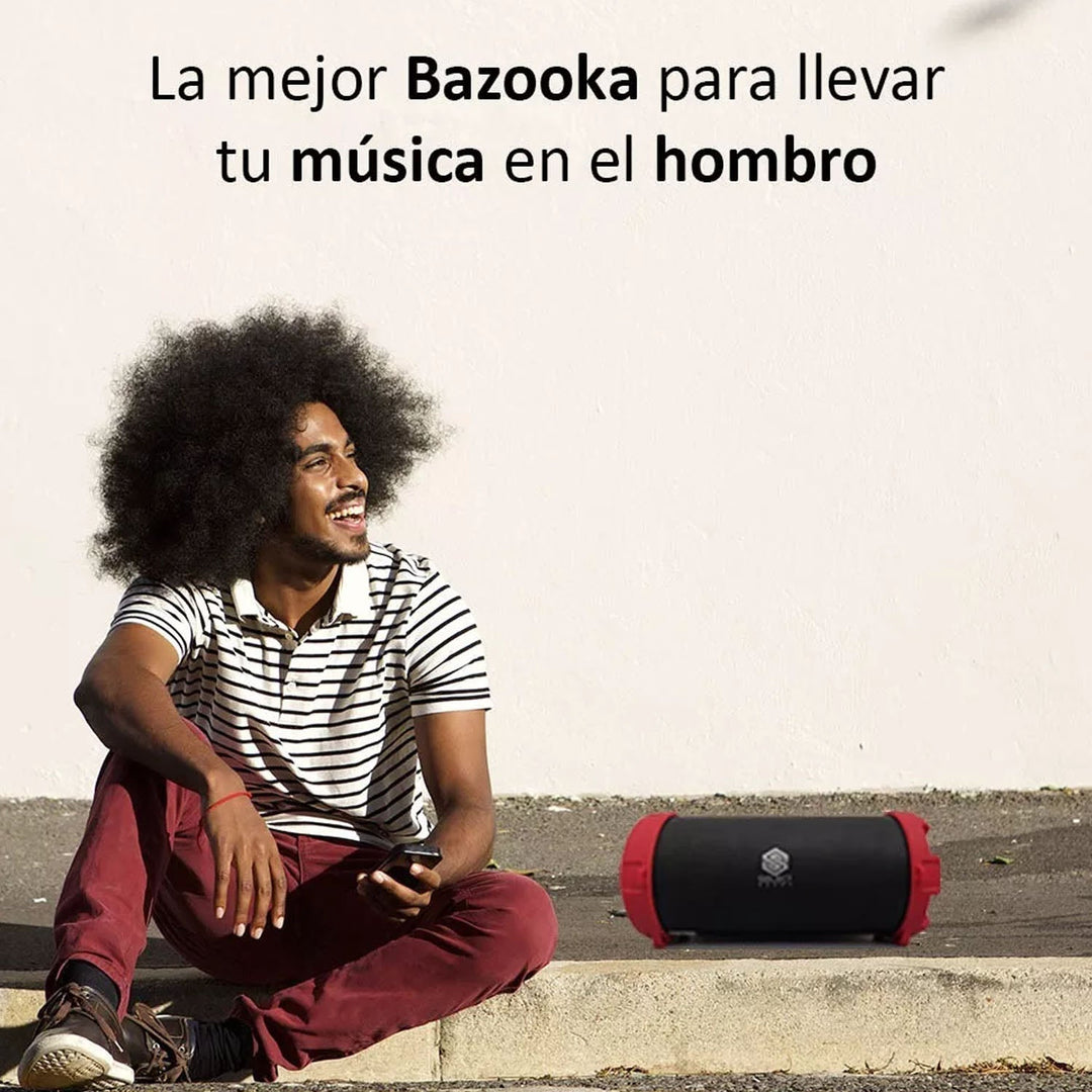 Bocina Inalámbrica Portátil Bluetooth Modelo Bazooka BT228 Radio Fm Tws - Selectsound.com.mx