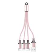 Cable Cargador Usb 4 en 1 Usb Tipo C Micro Usb Ligthning Select Power - Selectsound.com.mx
