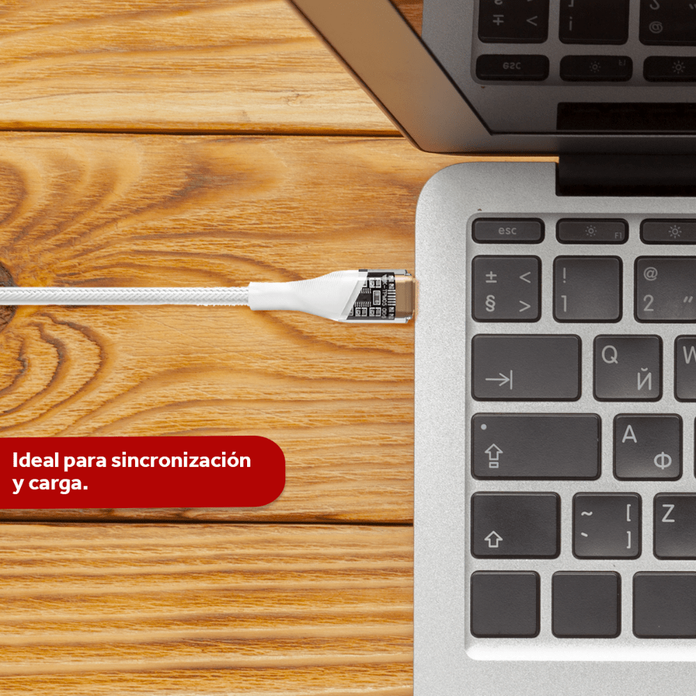 Cable Cargador Usb A Tipo C Select Power Indicador Led 1.2mts Modelo CCR - Selectsound.com.mx
