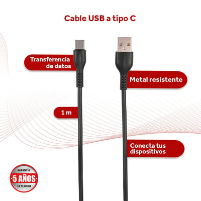Cable De Datos Usb A Tipo C Select Power 1mts Modelo C2 - SP - Selectsound.com.mx