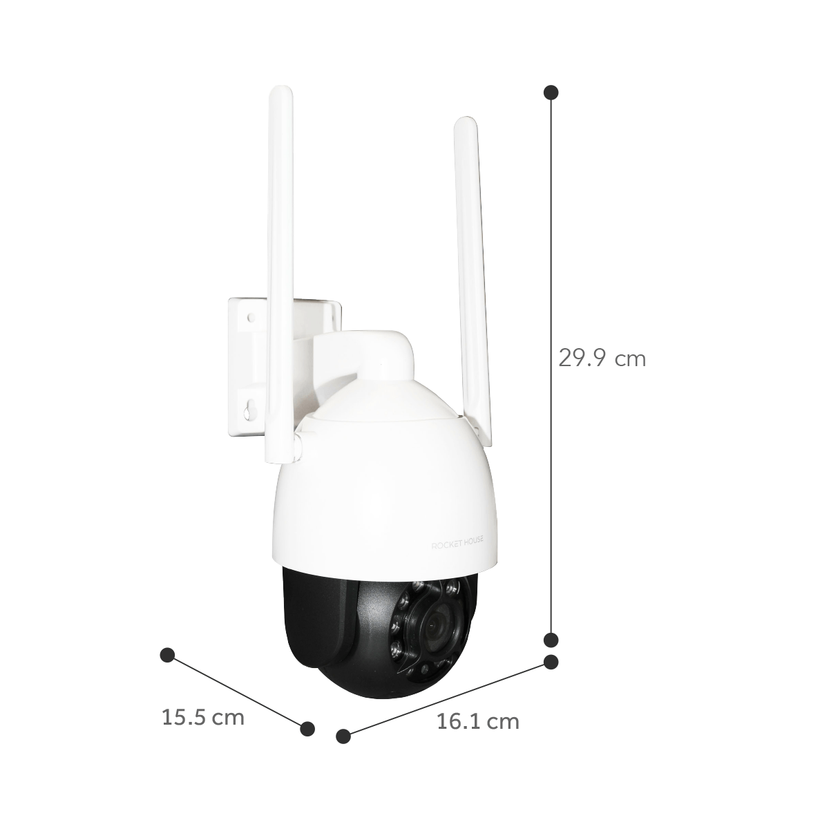 Cámara De Seguridad Smart Wifi Rocket House Eagle Interior Exterior 1080p Full HD - Selectsound.com.mx
