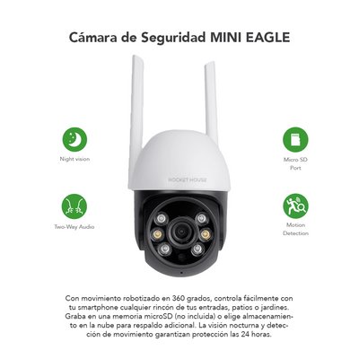Cámara inteligente, Rocket House Mini Eagle - Selectsound.com.mx
